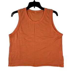 Lululemon Athletica Tank Top Jersey Womens Size M/L Orange